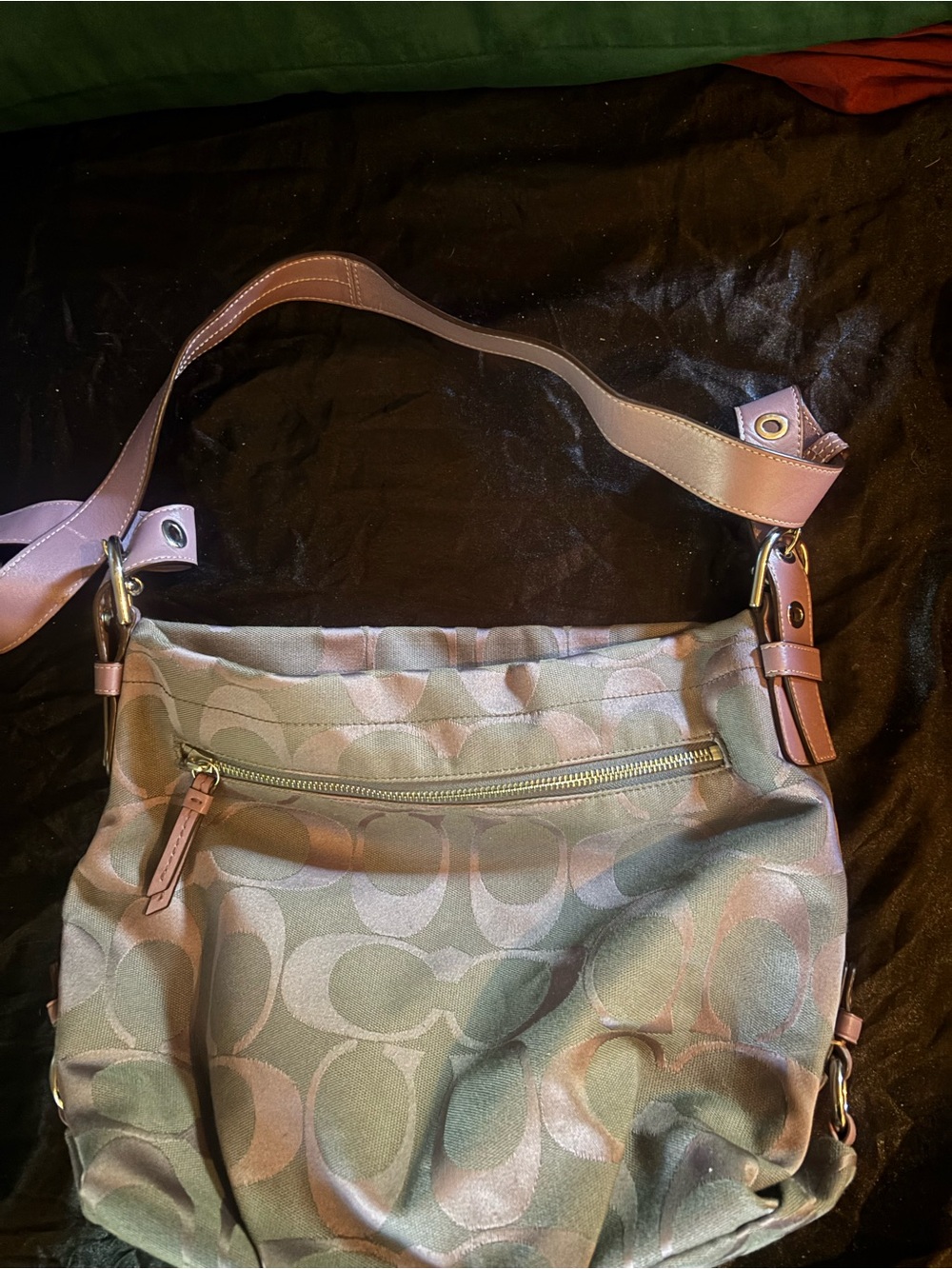 Coach purple shoulder bag